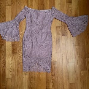 Bardot Off Shoulder Lace Dress